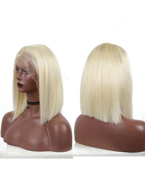 Invisilace X Bob Blonde Lace Front Human Hair Wigs Density