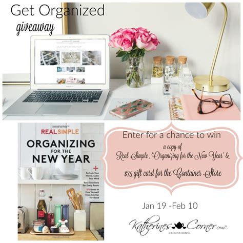 Get Organized Giveaway Bubbling With Elegance And Grace
