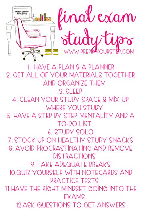 Study Tips For Exams Final Exams 13 Great Tips On How To Study For