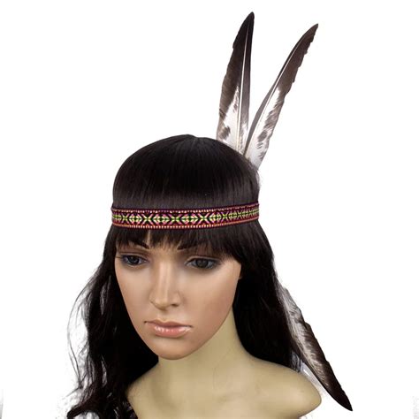 Indian Feather Headdress Hand Made Native American Costumes Headwear