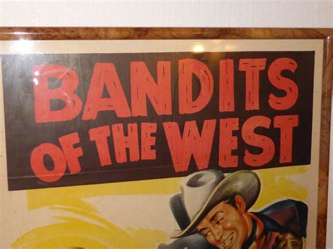 Vintage 1953 Bandits Of The West Movie Poster Framed Picture 53 378 44778