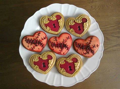 Valentine Gothic Steampunk Heart Cookies Heart Cookies Cookies Food