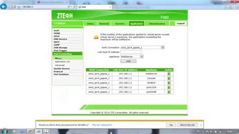Forgot password to zte zxhn f609 router : Setting Port Forwarding ZTE F660 (IndiHome) - YouTube