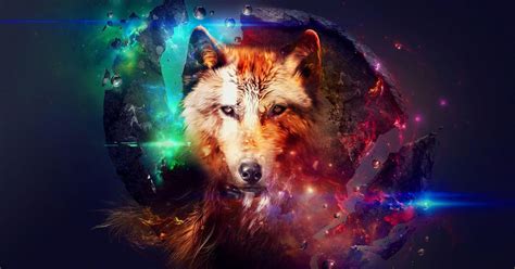 Wolf Wallpaper Galaxy Pin By Digital Art Alive On 2020 Digital Art