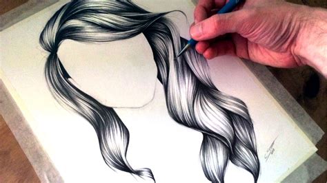 How To Draw Wavy Hair Con Imágenes Dibujar Pelo Dibujar Cabello