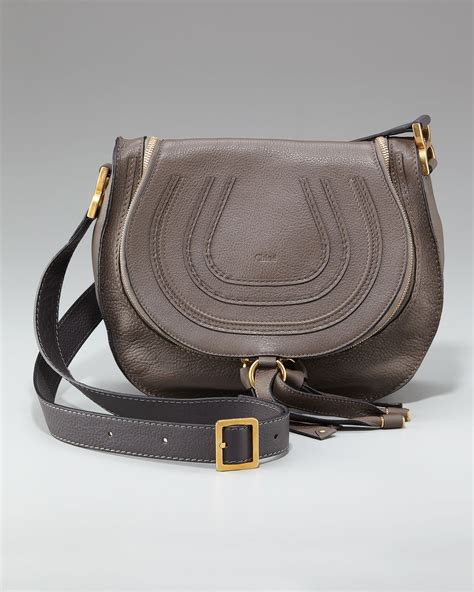 Chloé Marcie Crossbody Bag Dark Gray In Gray Lyst