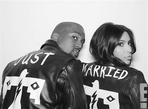 First Look Kim Kardashian And Kanye Wests Wedding Photos