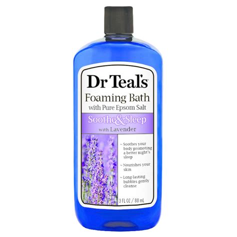 Dr Teals Soothe And Sleep With Lavender Foaming Bath 3 Fl Oz Foaming Bath Soothe Pure Products