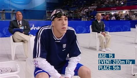 what happened at michael phelps first olympics final at the 2000 olympics in sydney