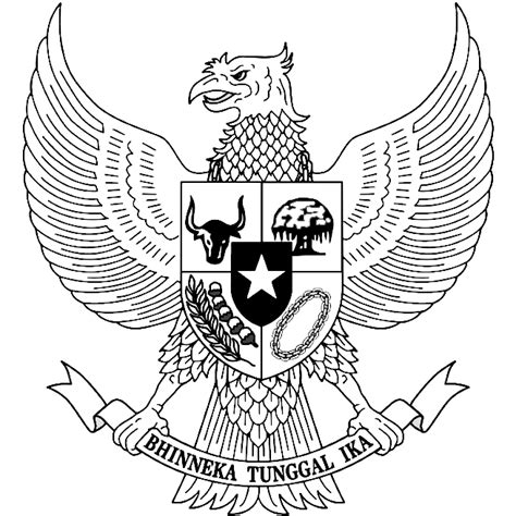 Logo Garuda Pancasila Hitam Putih Png Logo Pancasila Hitam Putih