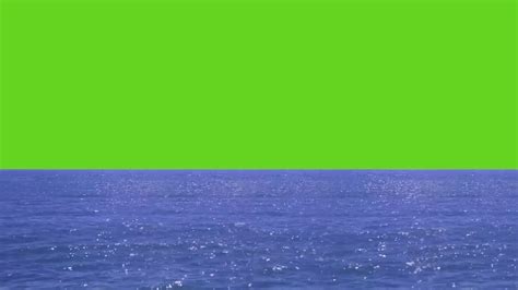 Ocean On Green Screen 4k Loop Youtube