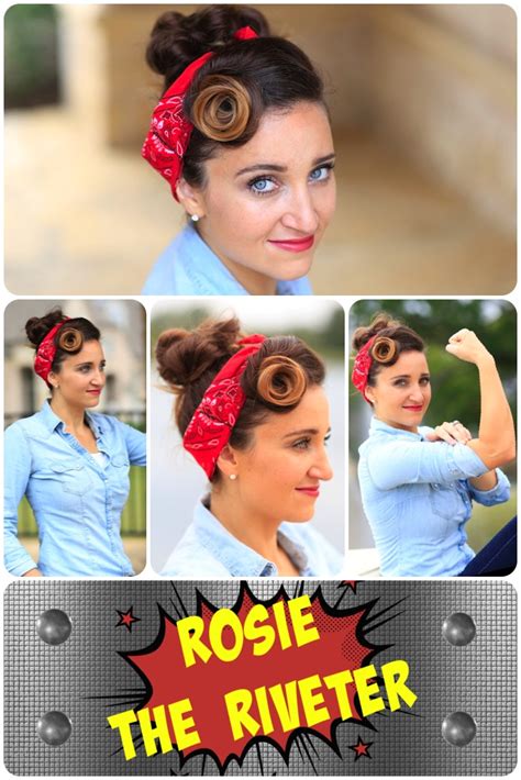 Rosie The Riveter Costume Hair Tutorial