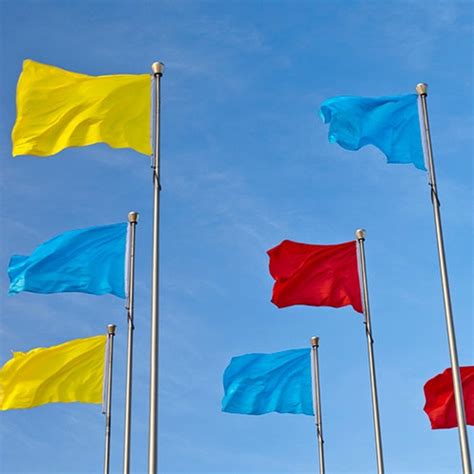 Solid Colored Flags Carrot Top Flags