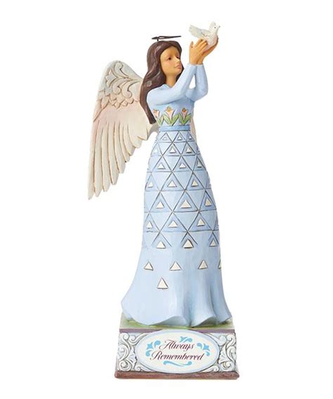 Blue Always Remembered Bereavement Angel Figurine Infuse Reverence