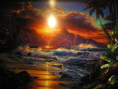 Christian Riese Lassen Ocean Art Seascape Paintings Night Sky Painting