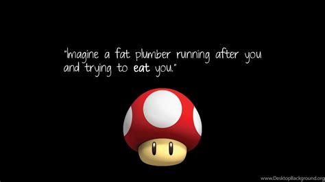 Super Mario Mushroom Quotes Quotesgram Desktop Background