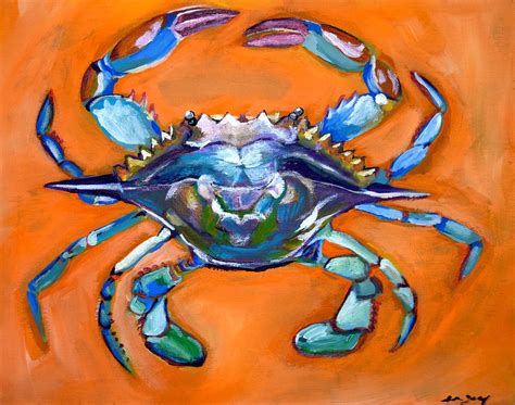 Crab Painting Painting Art And Collectibles Jan