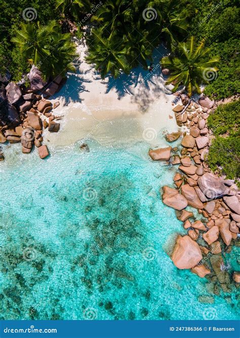 Anse Lazio Praslin Seychelles A Tropical Beach During A Luxury Vacation In The Seychelles