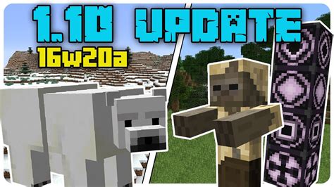 Minecraft 110 Update 1 Bemutatás Röviden 16w20a Youtube