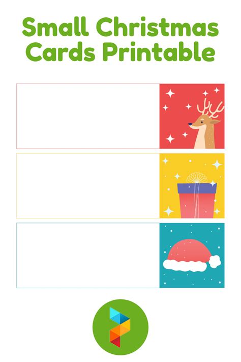 Printable Mini Christmas Cards