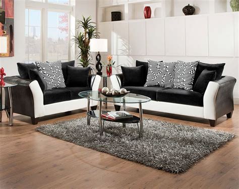 77 wide x 35 deep x 38 high love: Black, White Couch Set, Patterned Pillows | Zig Zag Sofa ...