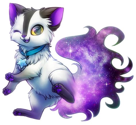 Vector illustration of cute white cat unicorn or caticorn life activity planner including working. Space Cat by =Kawiko | Animali fantastici, Creature ...