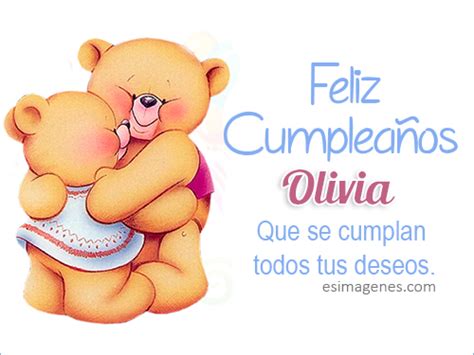 Feliz Cumpleaños Olivia Tarjetas Con Nombres Cumpleaños Imágenes