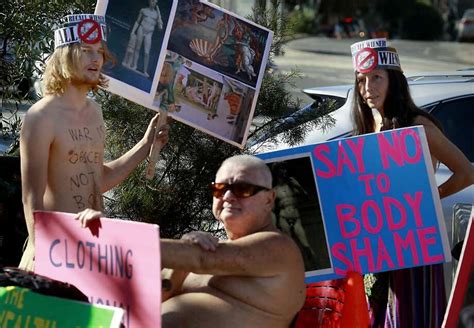 Nude Activists Cause A Stir At Protest In Castro Sfgate