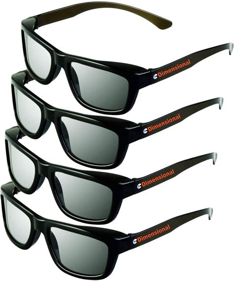 Ed 4 Pack Cinema 3d Glasses For Lg 3d Tvs Adult Sized Passive Circular Polarized