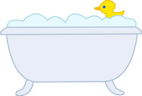 Bubble Bath With Rubber Ducky Free Clip Art