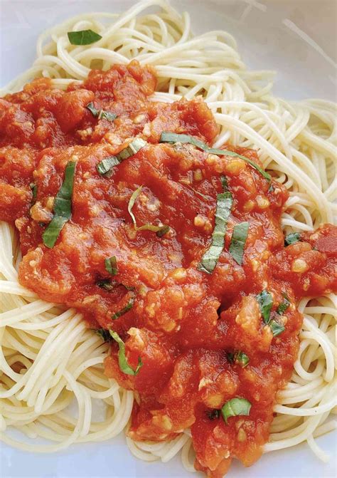 Pomodoro Capellini Pasta With Fresh Tomato Sauce Smartinvestplan