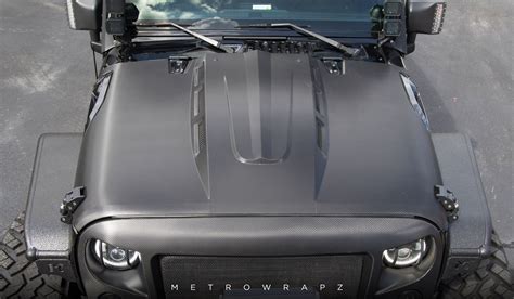 Jeep Carbon Fiber Front End Metrowrapz Carbonfiber Details 3m