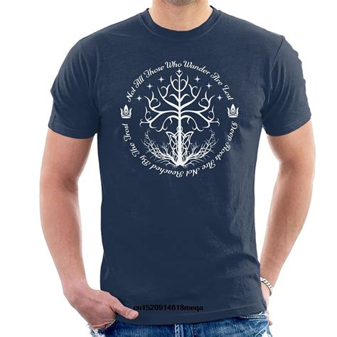 Gildan Funny T Shirts Lord Of The Rings White Tree Of Hope Mens