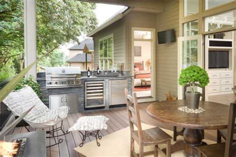 A small outdoor kitchen is the perfect way to entertain on your urban patio or small backyard. Outdoor BBQ Kitchen Islands Spice Up Backyard Designs and ...