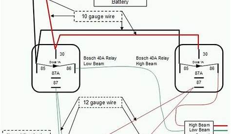 High Beam Low Beam Wiring Diagram
