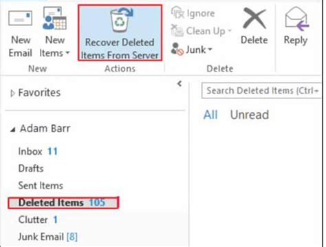 How To Recover Deleted Outlook Folder Step By Step Guide