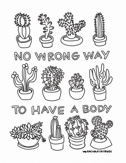 Coloring Cactus Pages Printable Wrong Drawing Way