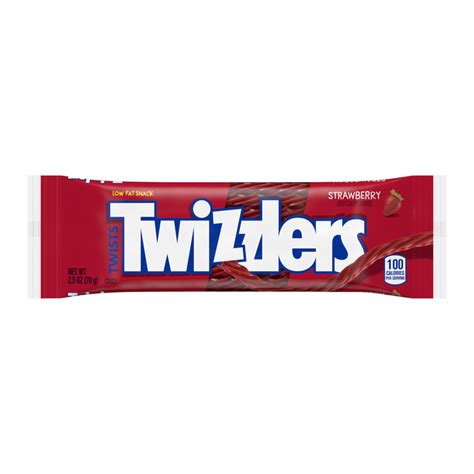 Twizzlers Strawberry Twists Standard Size 25oz Candy Bar