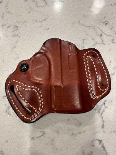 Desantis 086 9p Brown Leather Mini Slide Concealment Holster Glock High