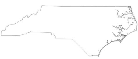 Blank Map Of North Carolina Outline Map Of North Carolina State