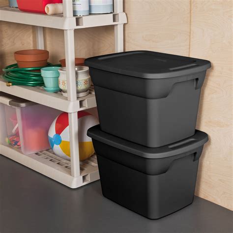 Plastic Storage Bins, Refrigerator Storage Box,Food Storage: Black Plastic Storage Containers