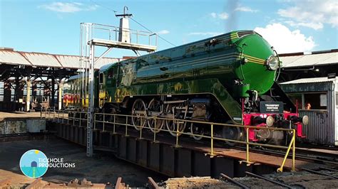 Steam Locomotive 3801 On Display At Junee Roundhouse April 2021
