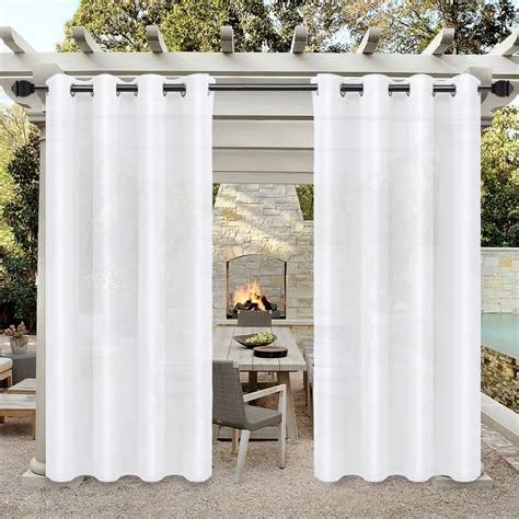 Easy Going Outdoor Curtains For Patio Waterproof Cabana Grommet Curtain