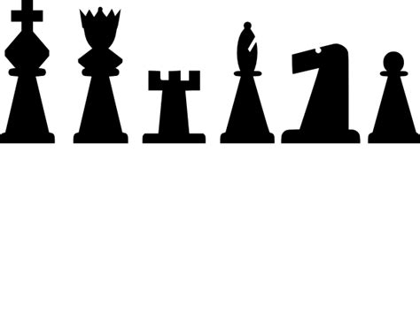 Black Chess Pieces Set Clip Art 107157 Free Svg Download 4 Vector