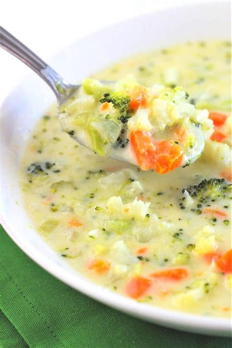 Broccoli Cauliflower And Cheese Soup Now Cook This
