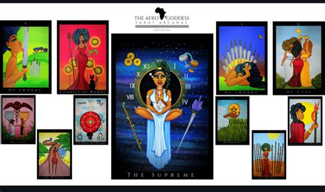 Very detailed and eye catching. The Afro Goddess Tarot Arcanas deck A 79 card fully melanated tarot divination system AVAILABLE ...