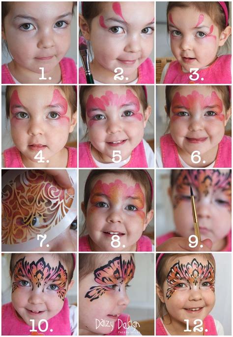 Face Painting Step By Step Pictures View Painting