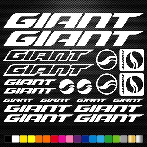 Fits Giant Vinyl Decal Stickers Sheet Bike Frame Cycle Cycling Bicycle