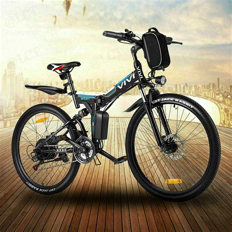 Vivi 26″ 350w Folding Electric Mountain Bike Lightweight Ebike W