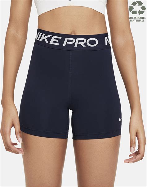 Nike Womens Pro 5 Inch Shorts Navy Life Style Sports Ie